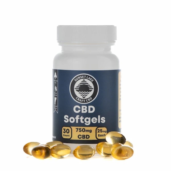 Free Sunset Lake CBD Softgels