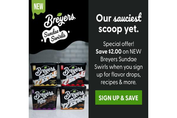Free $2 Breyers Ice Cream Coupon