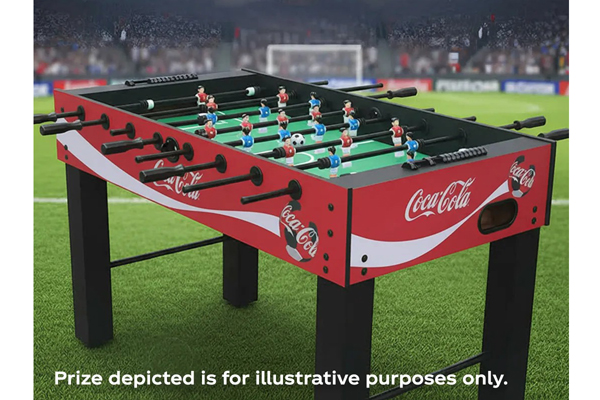 Win a Coca-Cola Foosball Table