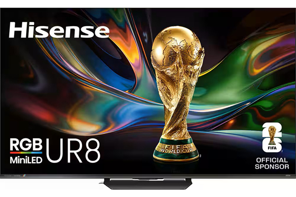 Win 1 of 5 Hisense 65″ UR8 RGB MiniLED TV