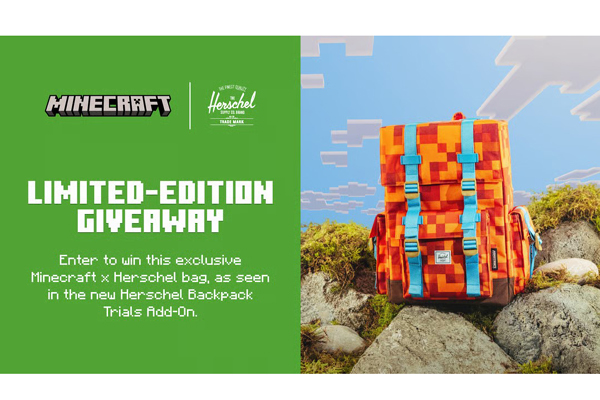 Win Minecraft x Herschel Backpack