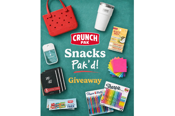 Win Snacks Pak’d Back 2 School Set