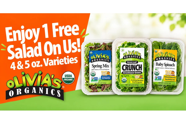 Free Olivia’s Organics Salad